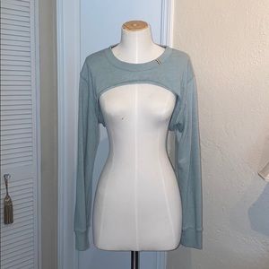 Spiritual Gangster Extreme Crop Sweatshirt Green